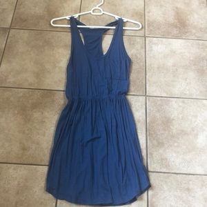 Racer Back Blue Dress